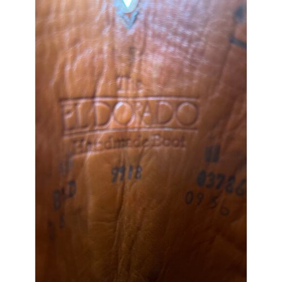 El Dorado 9918 Full Quill Ostrich Boots Vintage 1996 USA Handmade 8.5D Western main image 6